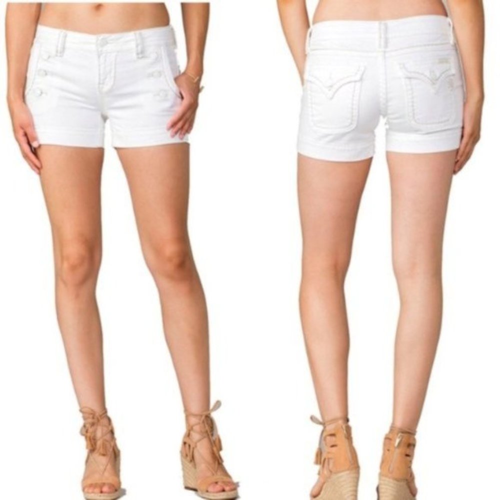 Miss Me l White Sailor Shorts